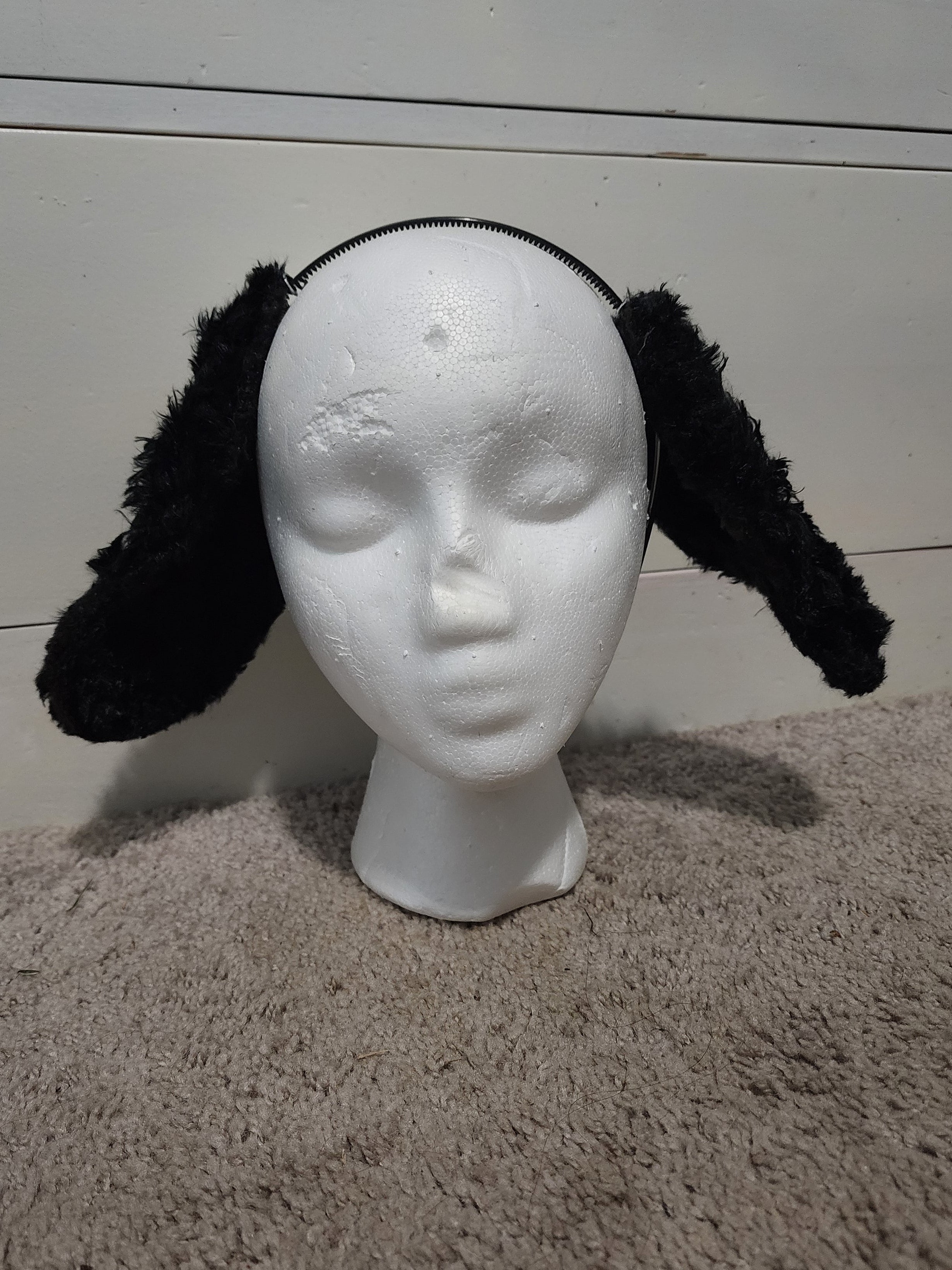 Black Poodle Ears (Floppy)